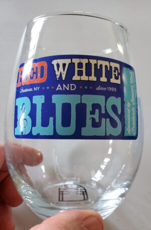 Red, White & Blues Wine Glass